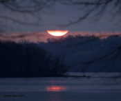 Sunrise on the James River at Hopewell, VA